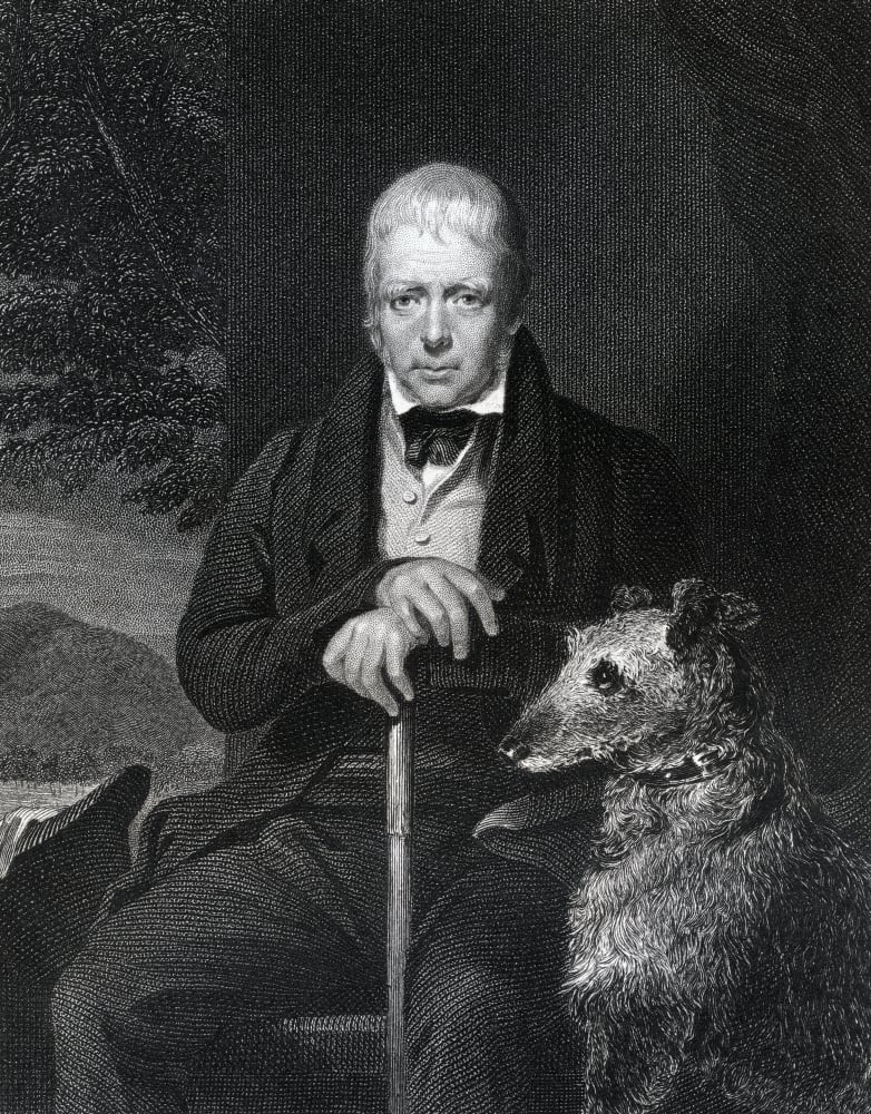 Sir Walter Scott 1771 to 1832 Scottish Novelist Poet Historian & Biographer Engraved by W Holl After J W Gordon From T Poster Print, 12 x 16