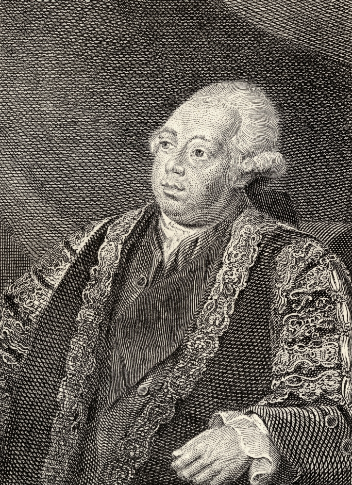 Lord North Frederick North 2nd Earl of Guilford 1732 1792 Prime Minister of Great Britain After the Painting by Nathan 2 Poster Print - 24 x 34