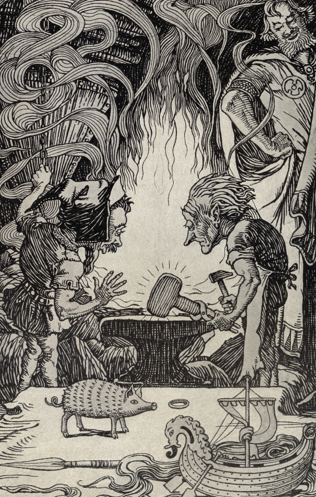 The Third Gift An Enormous Hammer Illustration by E Boyd Smith From the Book Poster Print