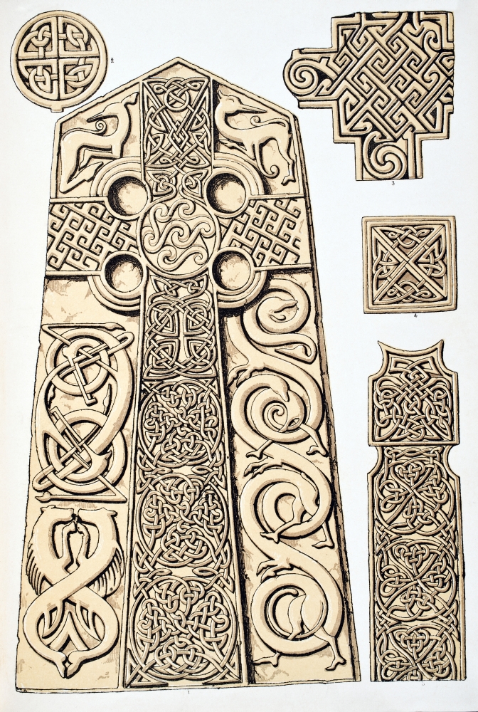 DPI1862560 Celtic No 1 Plate Lxiii From the Grammar of Ornament by Owen Jones Published by Day & Son London 1865 Poster Print, 12 x 18