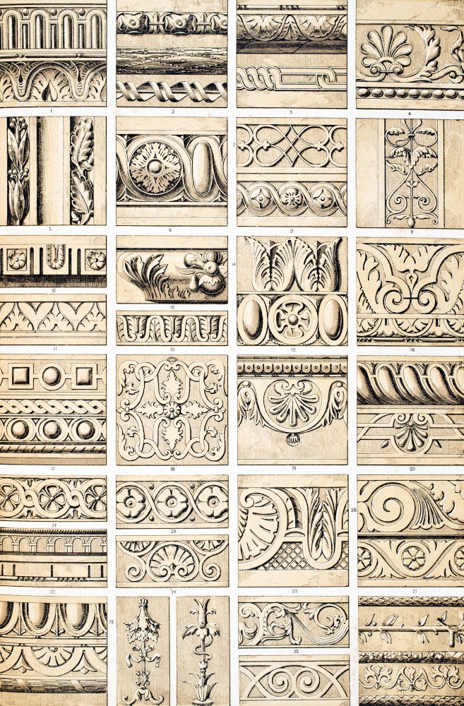 DPI1862582 Renaissance No 9 Plate Lxxxii From the Grammar of Ornament by Owen Jones Published by Day & Son London 1865 Poster Print, 11 x 18