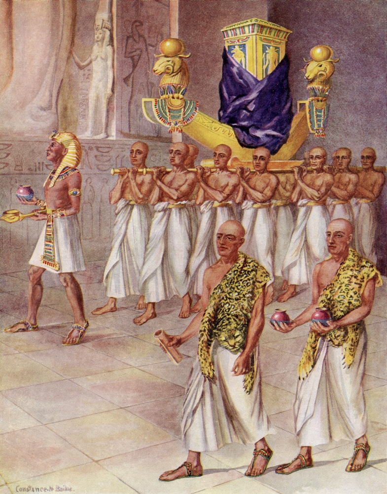 Amen Goes Forth From His Temple Illustration by Constance N Baikie From the Book the Ancient East & Its Story by James Poster Print, 12 x 16