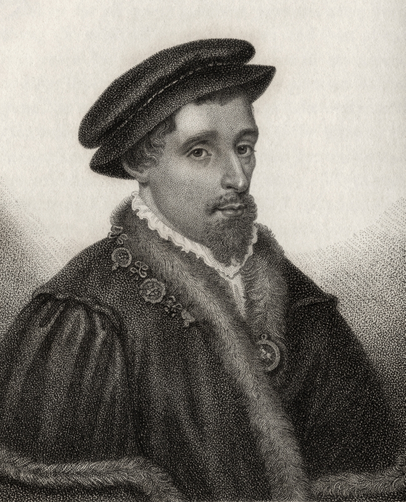 Henry Howard Earl of Surrey 1517-1547 English Aristocrat & Poet Engraved by Rivers From the Book A Catalogue of the R Poster Print - 13 x 16