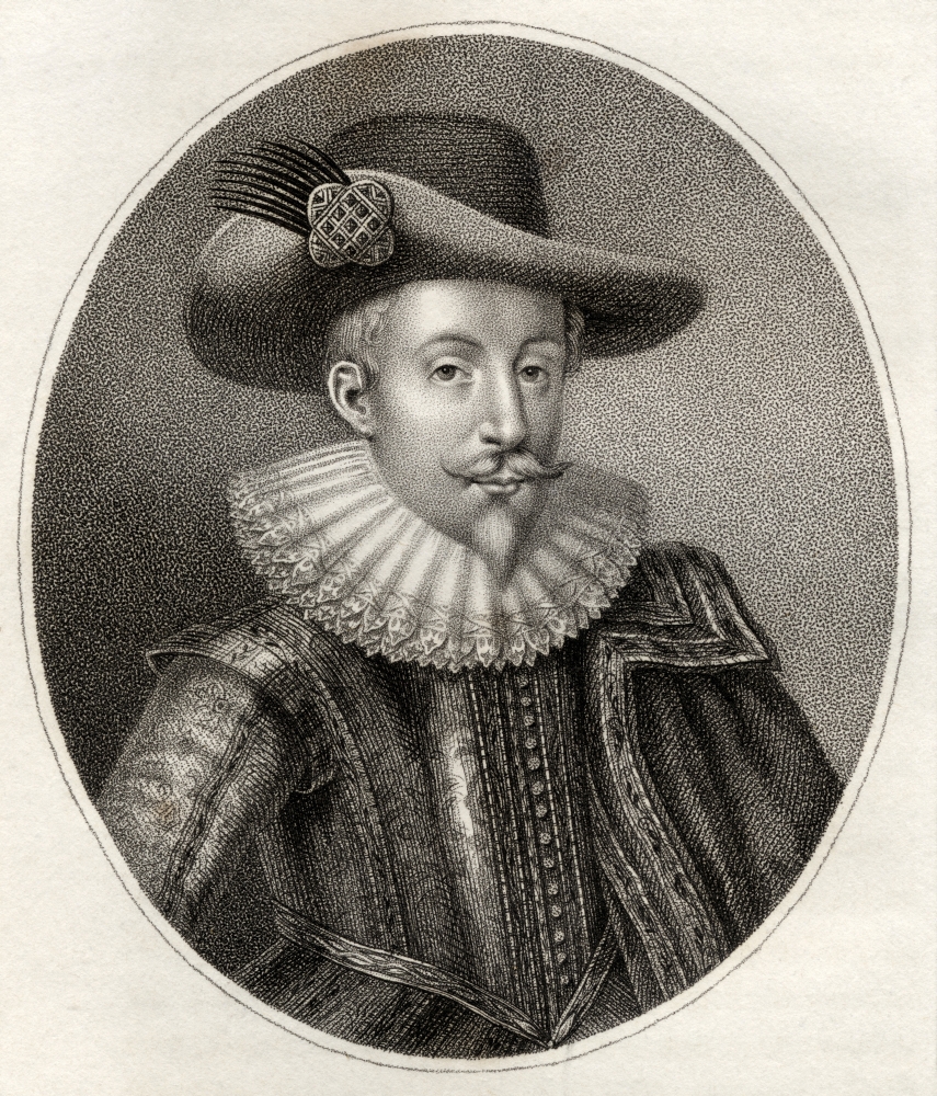 John Digby 1st Earl of Bristol 1580-1653 English Diplomat Engraved by Bocquet From the Book A Catalogue of Royal & Nob Poster Print - 26 x 30