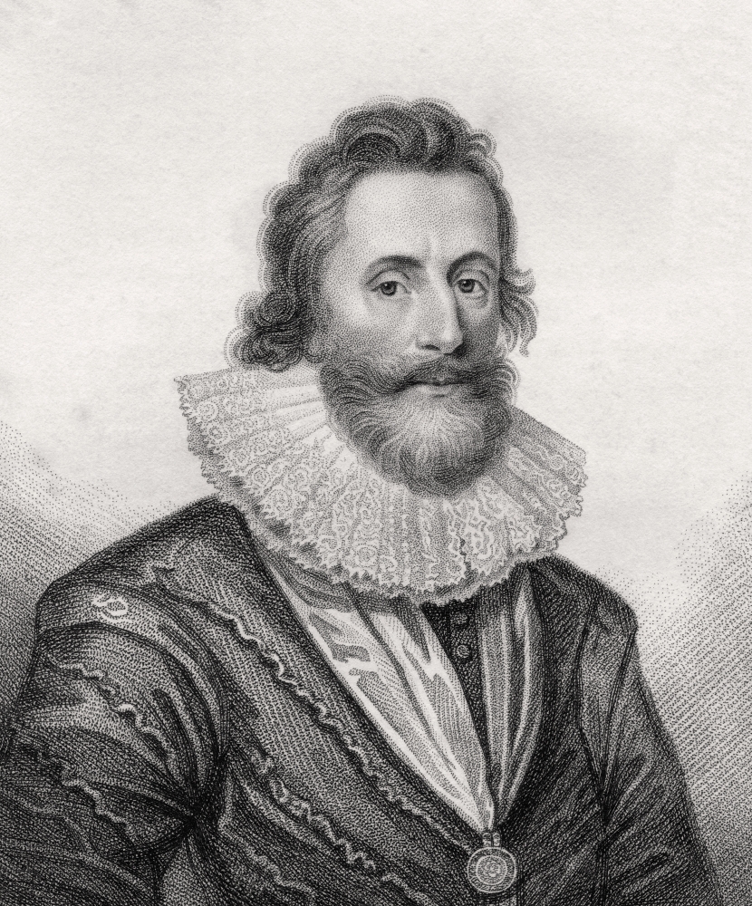 Dudley North 4th Baron North 1602 1677 English Nobleman Engraved by Rivers From the Book A Catalogue of Royal & Nobl 2 Poster Print, 26 x 32