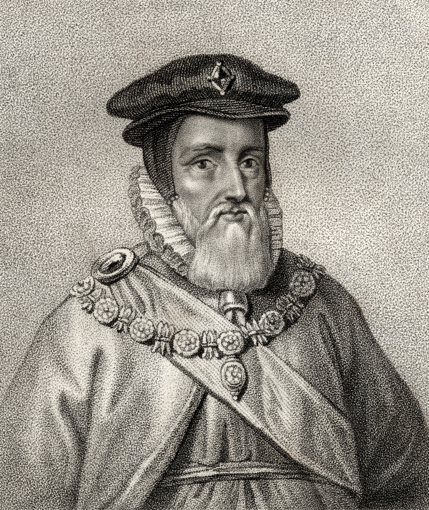 William Cecil 1st Baron of Burghley 1520-1598 English Statesman Engraved by Geremia From the Book A Catalogue of Royal A Poster Print - 13 x 16