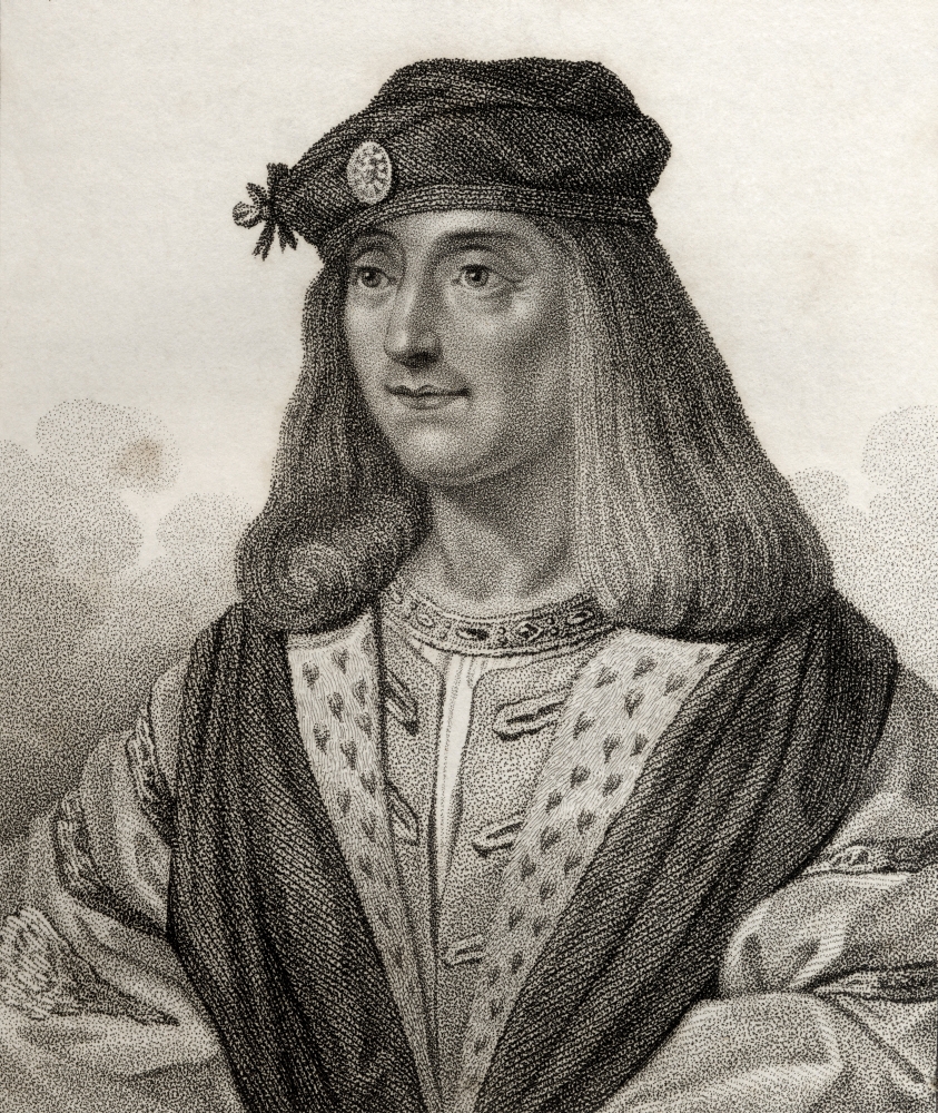 James Iv King of Scotland 1473 - 1513 Engraved by Gerimia From the Book A Catalogue of Royal & Noble Authors Volume V Poster Print, 26 x 32