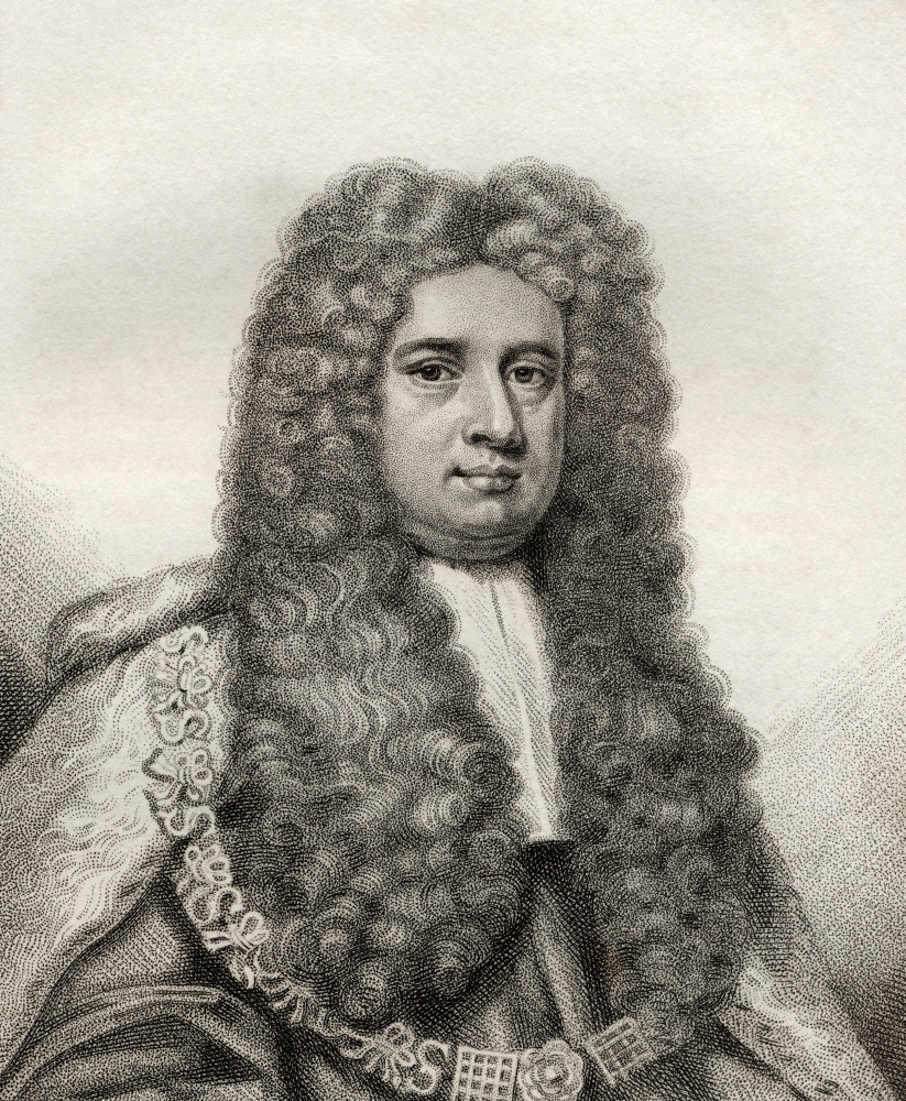 Lord Robert Raymond 1st Baron Raymond 1673 1733 English Judge Engraved by Rivers From the Book A Catalogue of Royal An 2 Poster Print - 26 x 32