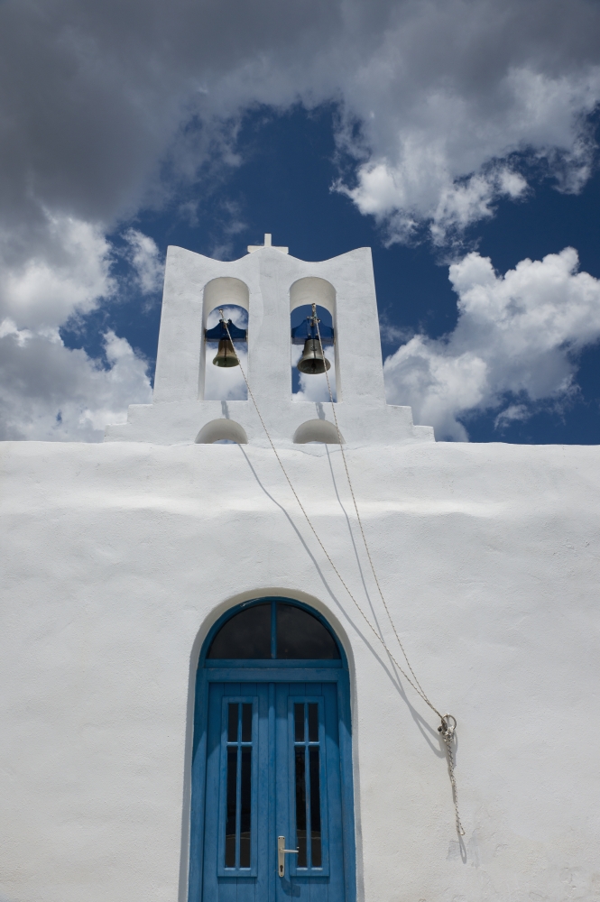 Aghios Ioannis on A Cliff Above Above Apokofto Bay in Southeastern Sifnos - Sifnos Cyclades Greek Islands Greece Poster Print - 12 x 19 in.