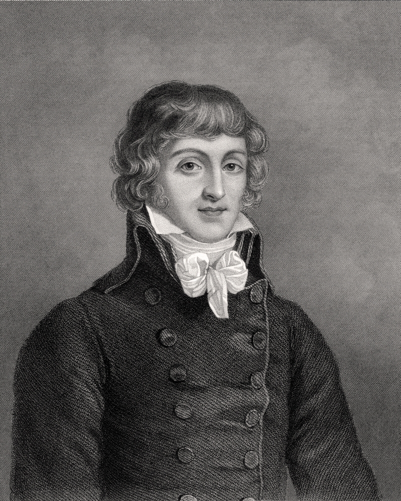 Louis Antonie Leon Saint Just 1767-1794 French Politician During the French Revolution Engraved by W H Mote From the Boo Poster Print, 13 x 16