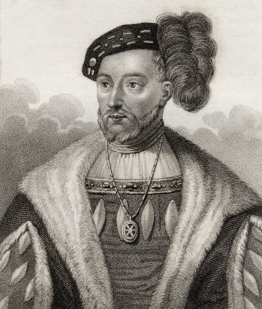 James V King of Scotland 1512 - 1542 From the Book A Catalogue of Royal & Poster Print - 13 x 15