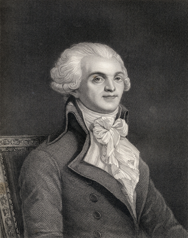 Maximilien Robespierre 1758-1794 Jacobin Leader During French Revolution Engraved by W H Mote From the Book Historical S Poster Print, 13 x 16