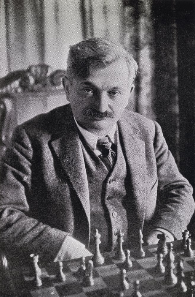 Emanuel Lasker 1868 1941 German Chess Grandmaster Mathematician & Philosopher Second World Chess Champion Illustrati 1 Poster Print, 11 x 18