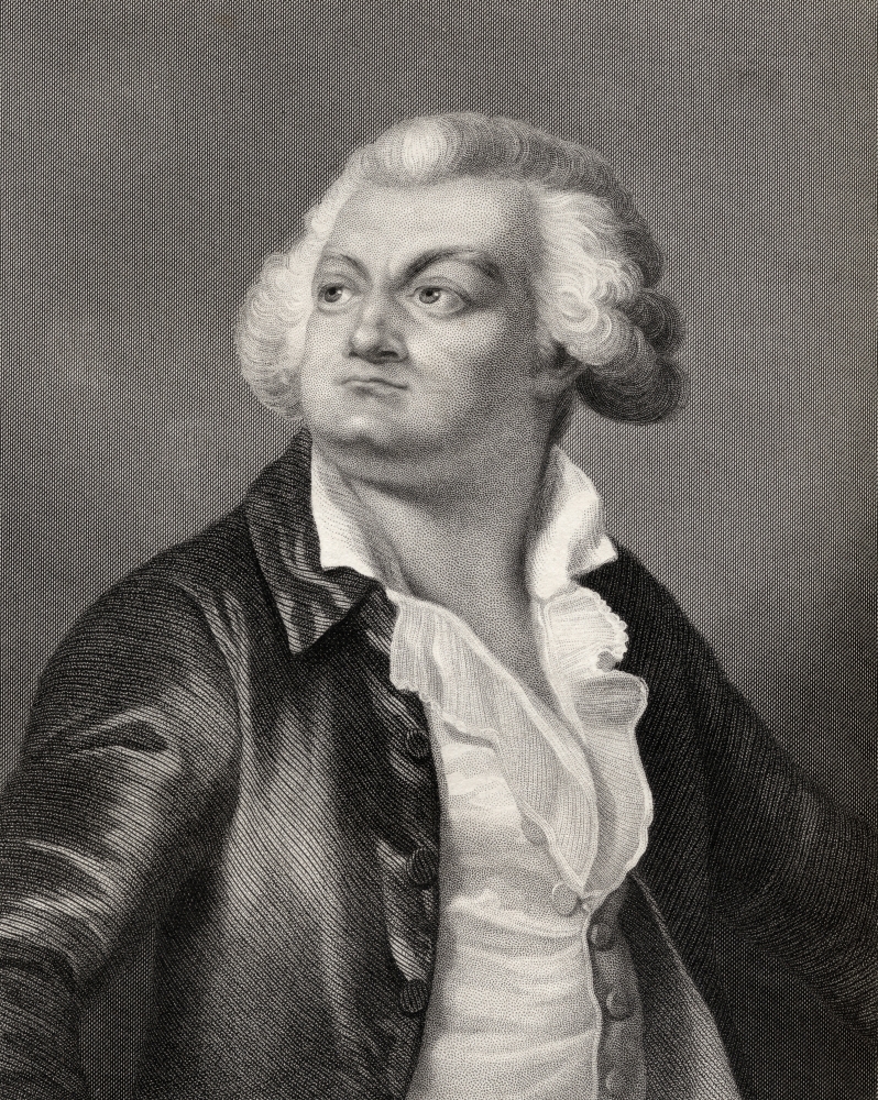 Honore Gabriel Riqueti Comte De Mirabeau 1749-1791 French Revolutionary Statesman Engraved by H B Hall From the Book His Poster Print, 12 x 15