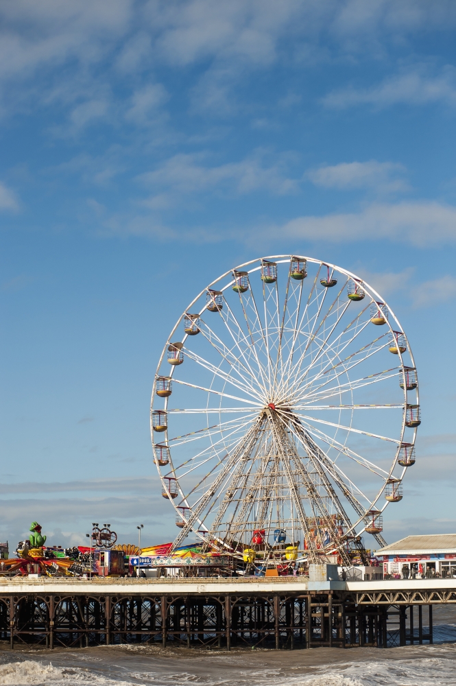 Central Pier - Blackpool Lancashire England Poster Print - 22 x 34 in. - Large