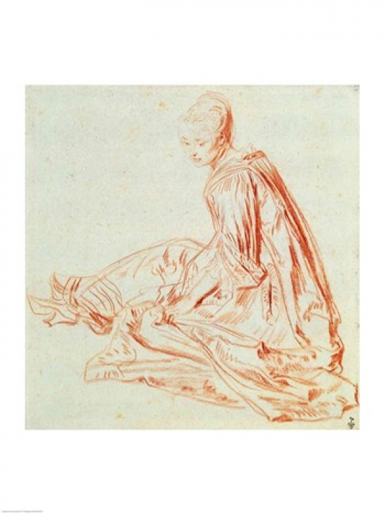 Picture of Posterazzi BALXIR203257 Woman Smiling 1875 Poster Print by Pierre-Auguste Renoir - 18 x 24 in.