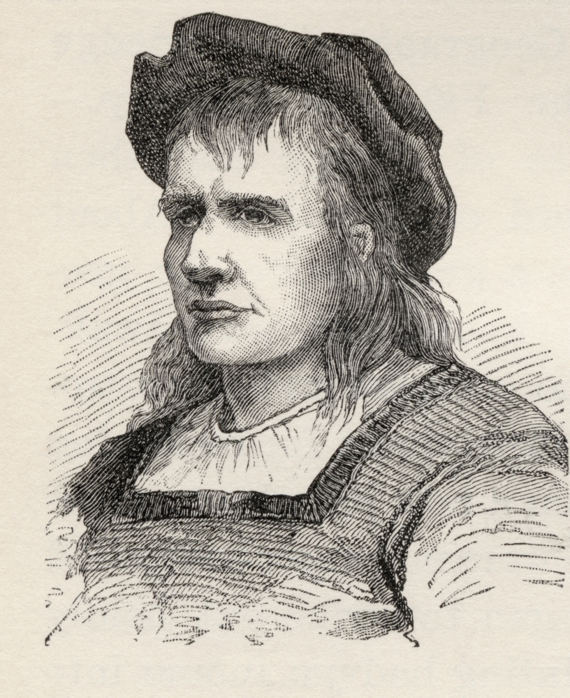 DPI1862951 Christopher Columbus C. 1451 to 1506. Genoese Navigator Colonizer & Explorer. Poster Print, 13 x 16