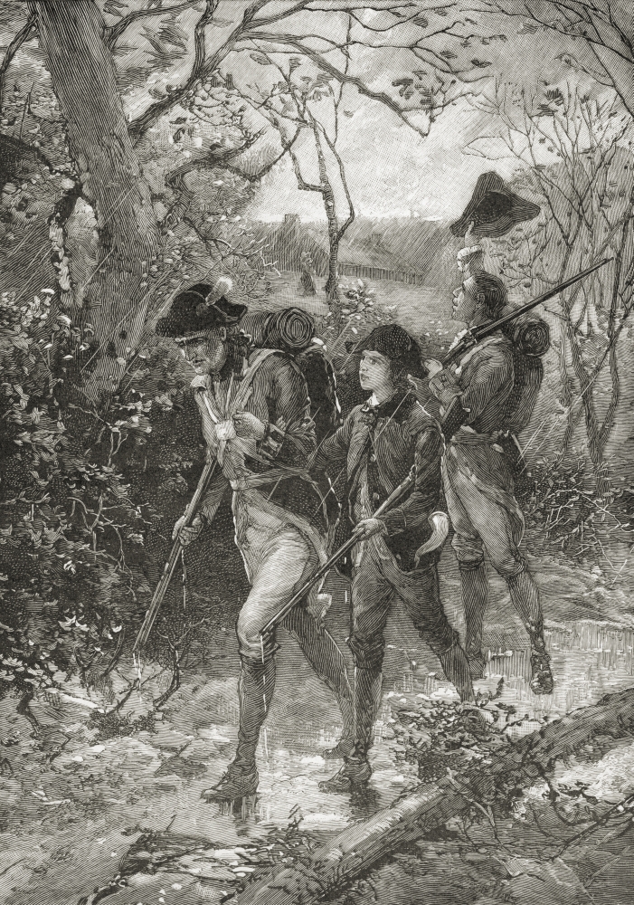 DPI1862949 Father & Sons for Liberty. From the Book A Brief History of the United States Poster Print, 12 x 17