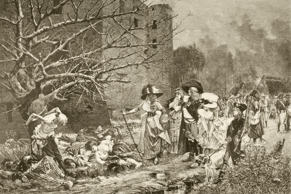 DPI1863055LARGE The Massacre of Machecoul France During the French Revolution. After A Poster Print, 36 x 24