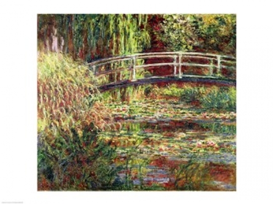 Picture of Posterazzi BALXIR21695LARGE Waterlily Pond - Pink Harmony 1900 Poster Print by Claude Monet - 36 x 24 in. - Large