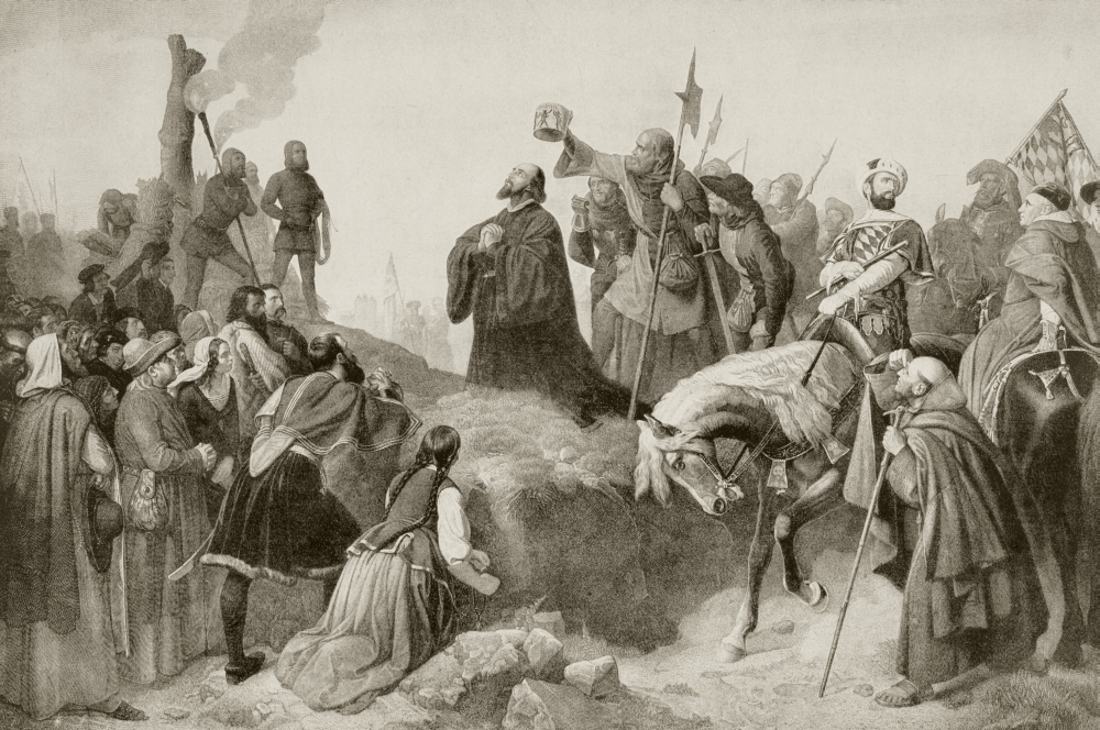 DPI1863075LARGE Jan Hus Born C. 1372 Executed July 6 1415. Czech Priest & Religious Reformer. Poster Print, 36 x 24