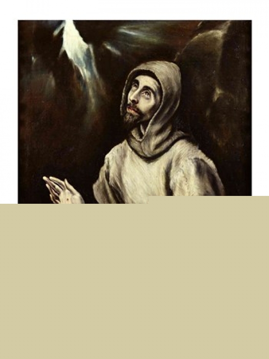 Picture of Posterazzi BALXIR222262 St. Francis of Assisi Receiving The Stigmata Poster Print by El Greco - 18 x 24 in.