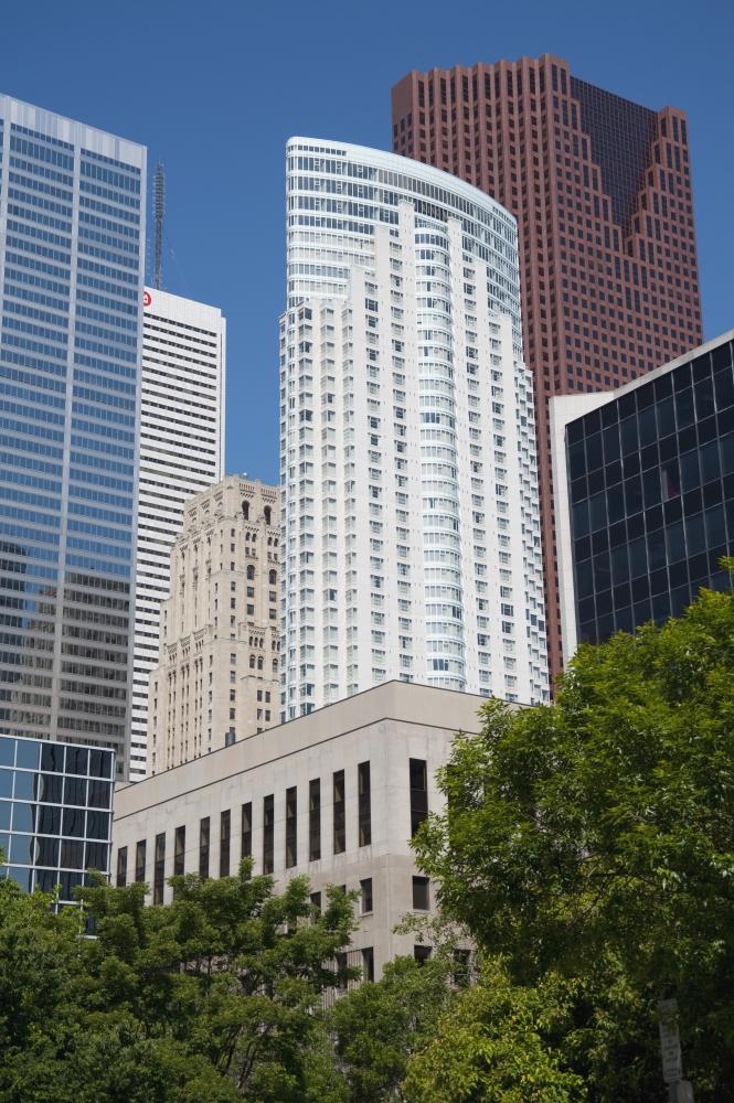 Modern Building Exteriors Toronto Ontario Canada Poster Print - 24 x 36