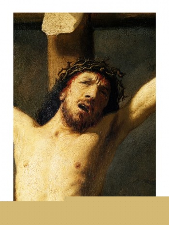 Picture of Posterazzi BALXIR227299 Christ on The Cross Detail of The Head Poster Print by Rembrandt Van Rijn - 18 x 24 in.