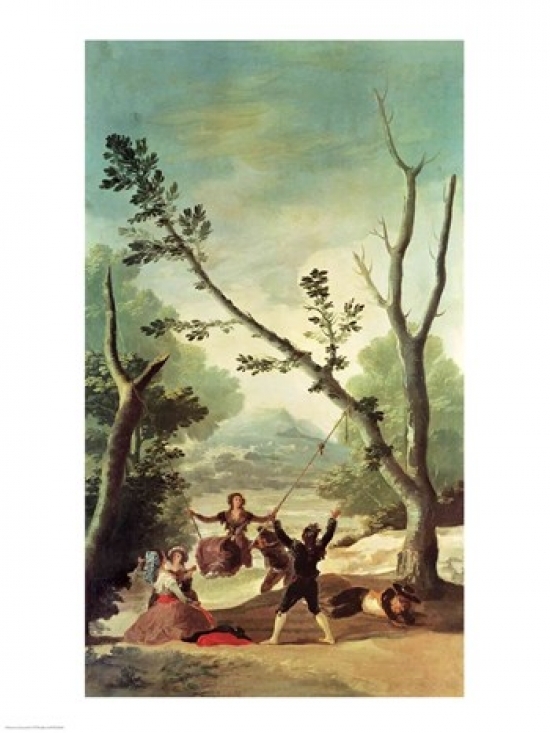 BALXIR238644LARGE The Swing 1787 Poster Print by Francisco De Goya - 24 x 36 in. - Large