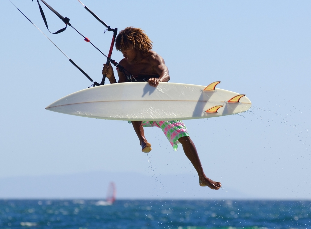 Man Kitesurfing Poster Print, 32 x 24