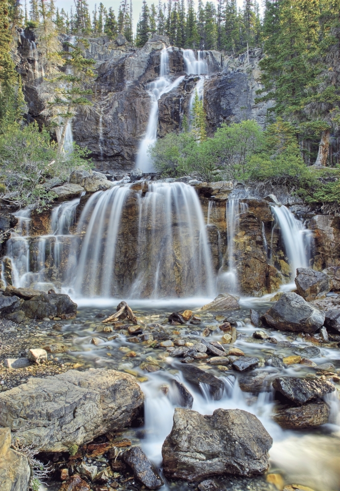 Tangle Falls Jasper National Park Alberta Canada Poster Print - 12 x 18