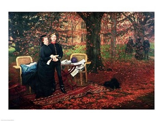 Picture of Posterazzi BALXIR240911LARGE Empress Eugenie & Eugene-Louis Napoleon Bonaparte Poster Print by James Jacques Joseph Tissot - 36 x 24 in. - Large