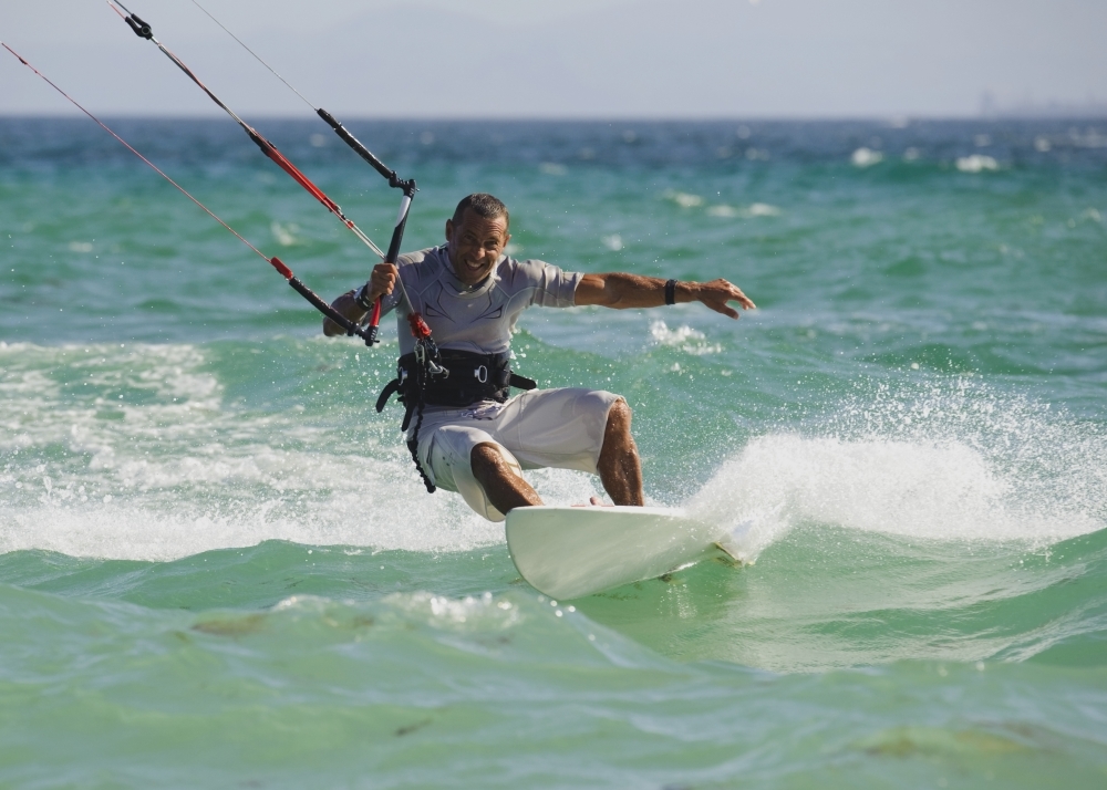 Man Kitesurfing Poster Print, 34 x 24