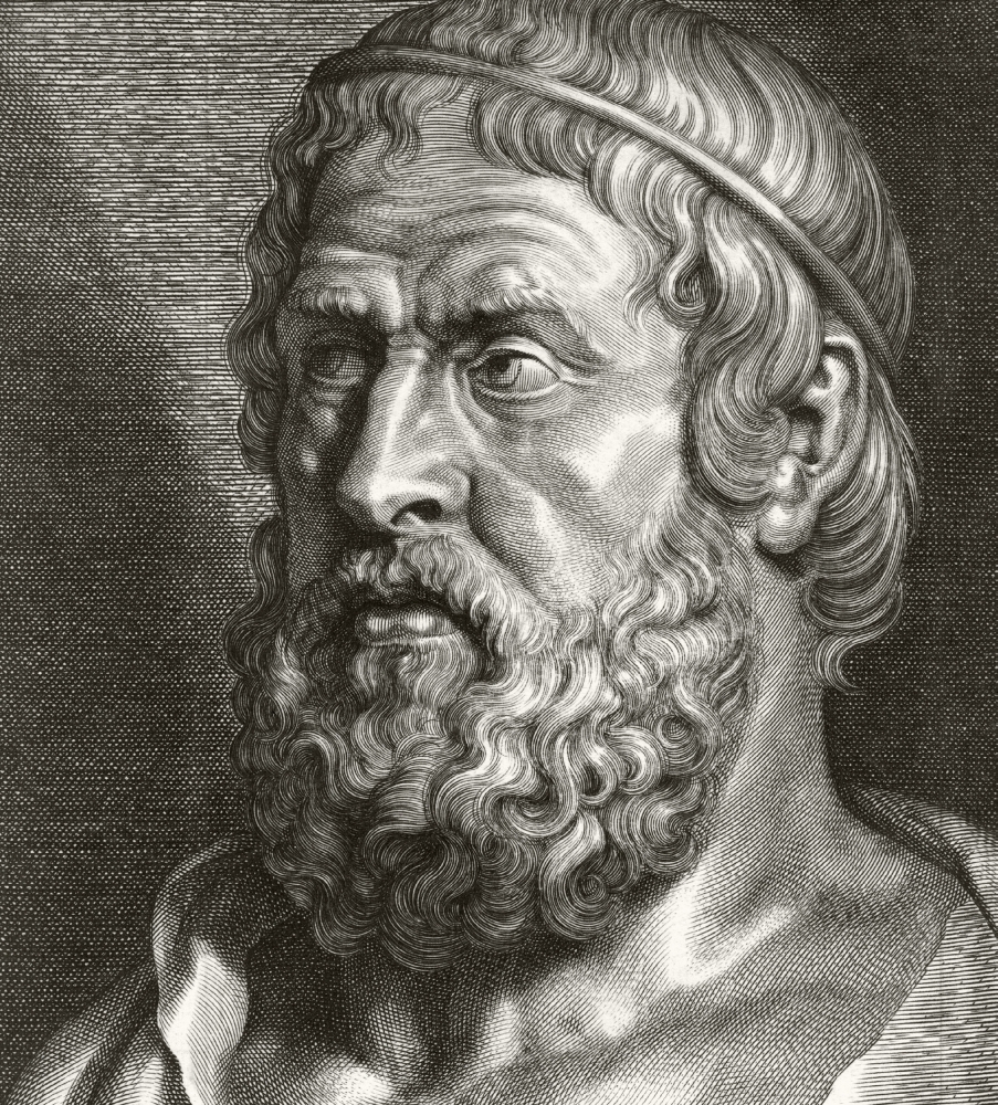 DPI1872140 Sophocles Born Circa 496 Bc Died Circa 406 Bc. Athenian Playwright. Poster Print, 13 x 15