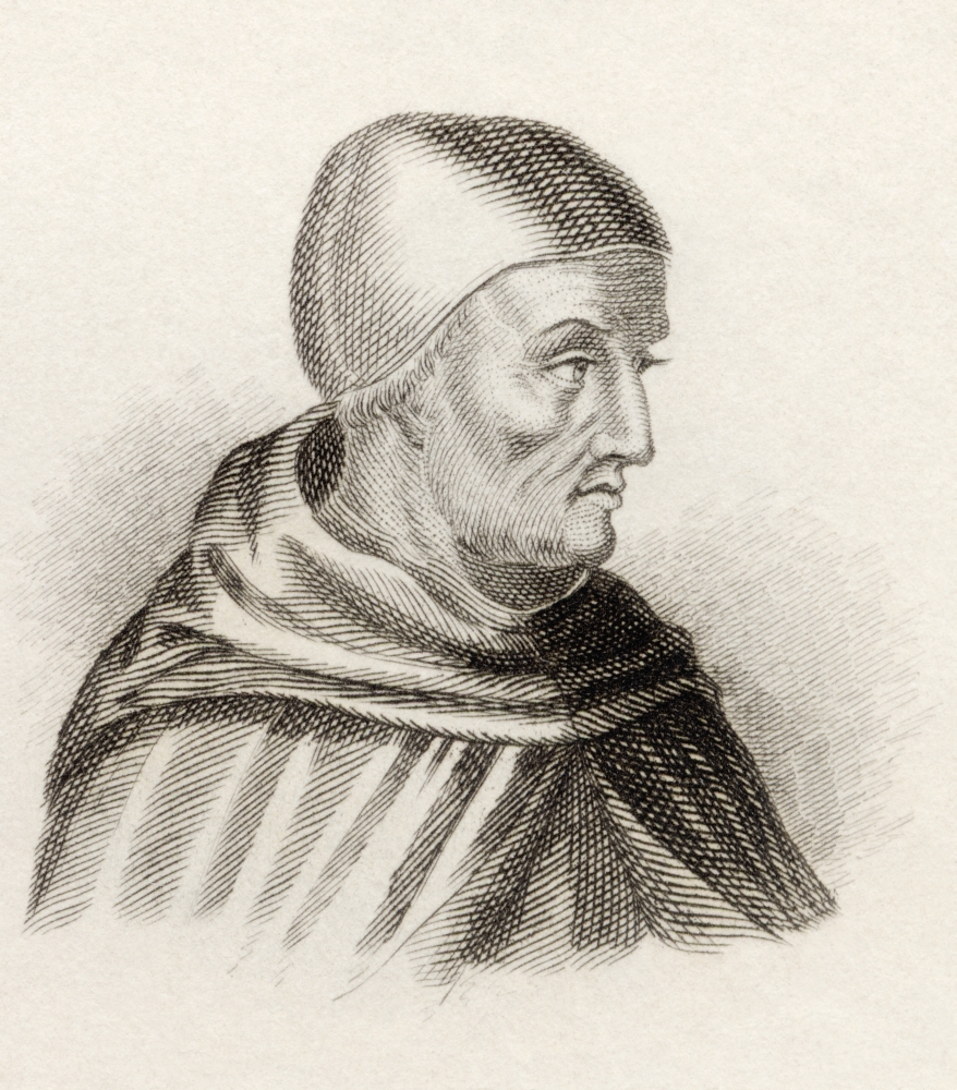 Saint Albertus Magnus Born Between 1193 & 1206 Died 1280. Also Known As Saint Poster Print