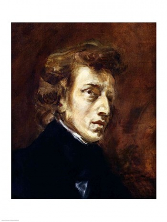 Picture of Posterazzi BALXIR24929 Frederic Chopin Poster Print by Eugene Delacroix - 18 x 24 in.