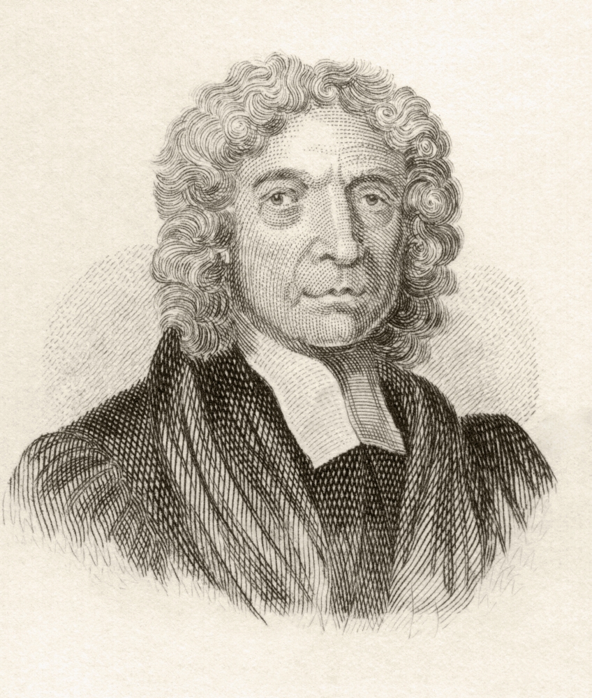 John Strype 1643 to 1737. English Ecclesiastical Historian & Biographer. From Poster Print, 26 x 30