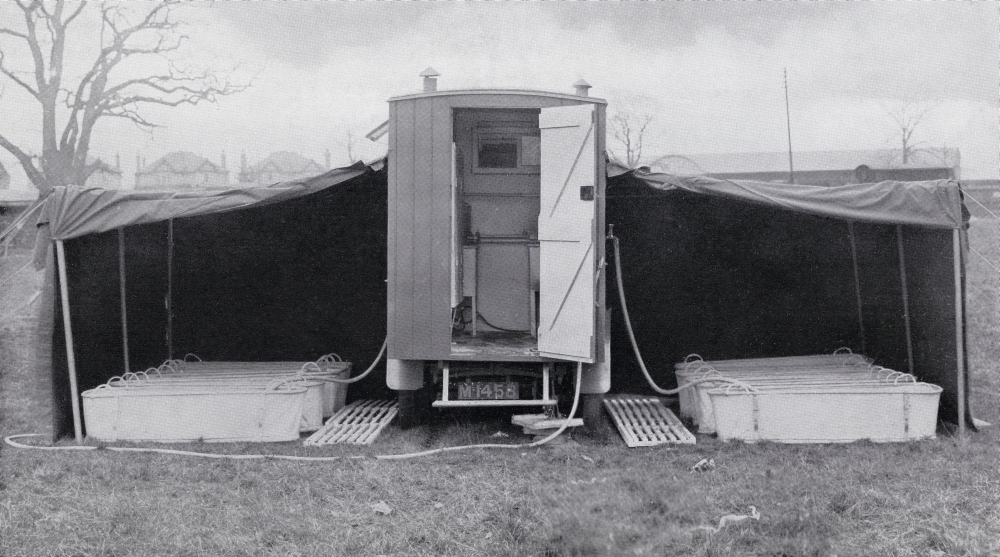 The Motor Bath A Portable Bath System Used by Both Wounded & Active British Soldiers Behind Teh Front During World Wa Poster Print, 19 x 10