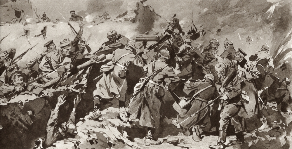 Picture of Posterazzi British Troops Overrun German Trench During The Battle of Neuve Chapelle On The Western Front, France, During The First World War From The Illustrated War News Published 1915