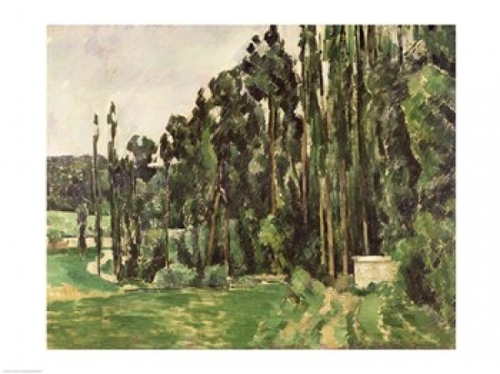 Picture of Posterazzi BALXIR29271LARGE The Poplars Poster Print by Paul Cezanne - 36 x 24 in. - Large