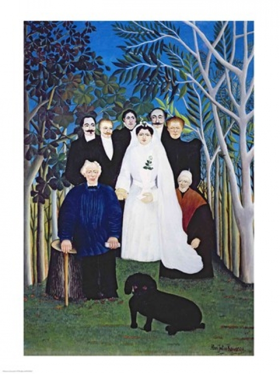 Picture of Posterazzi BALXIR309523LARGE The Wedding Party Poster Print by Henri Rousseau - 24 x 36 in. - Large