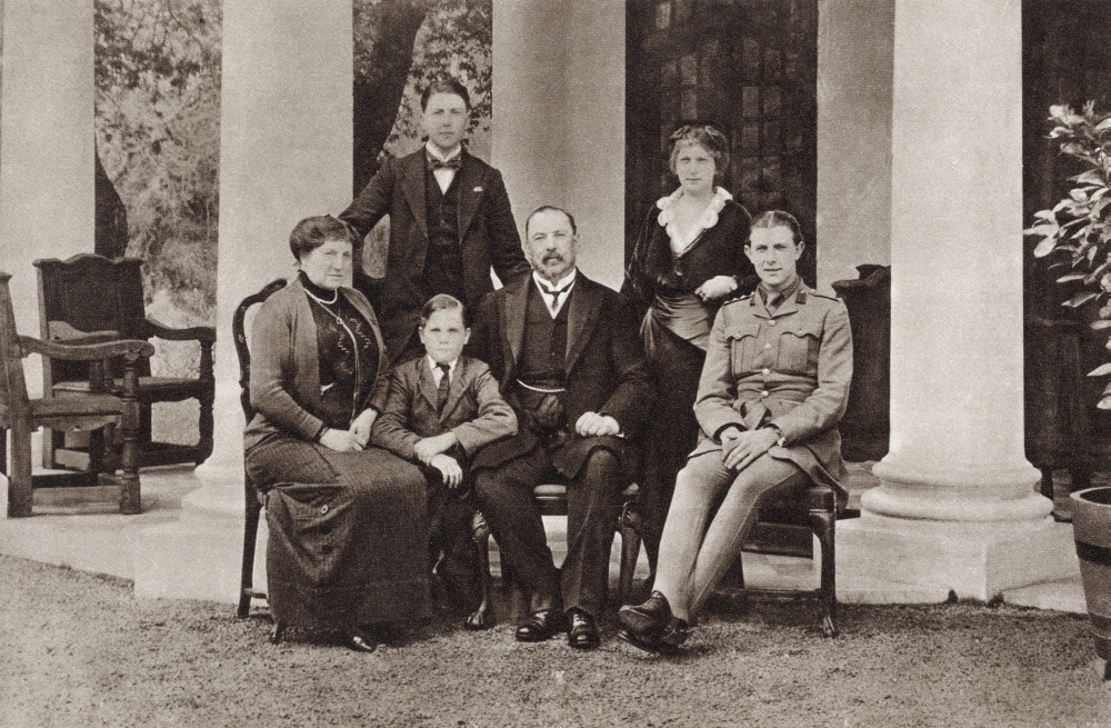 Picture of   Louis Botha & His Family. Louis Botha&#44; 1862 to 1919 Afrikaner & First Prime Minister of The Union of South Africa From The Illustrated War News&#44; 1915 Poster Print&#44; 36 x 22 - Large