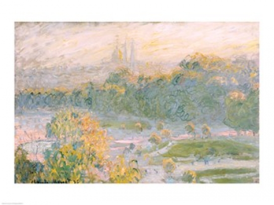 The Tuileries Study 1875 Poster Print by Claude Monet - 24 x 18 in.