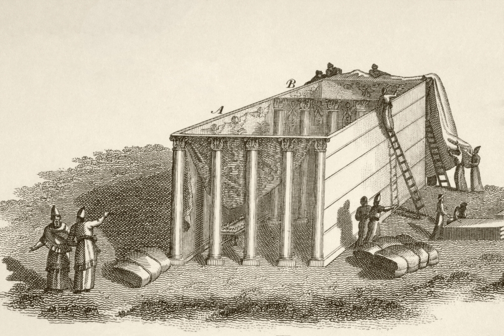 The Tabernacle In The Wilderness Uncovered From A 19th Century Illustration Poster Print - 17 x 11