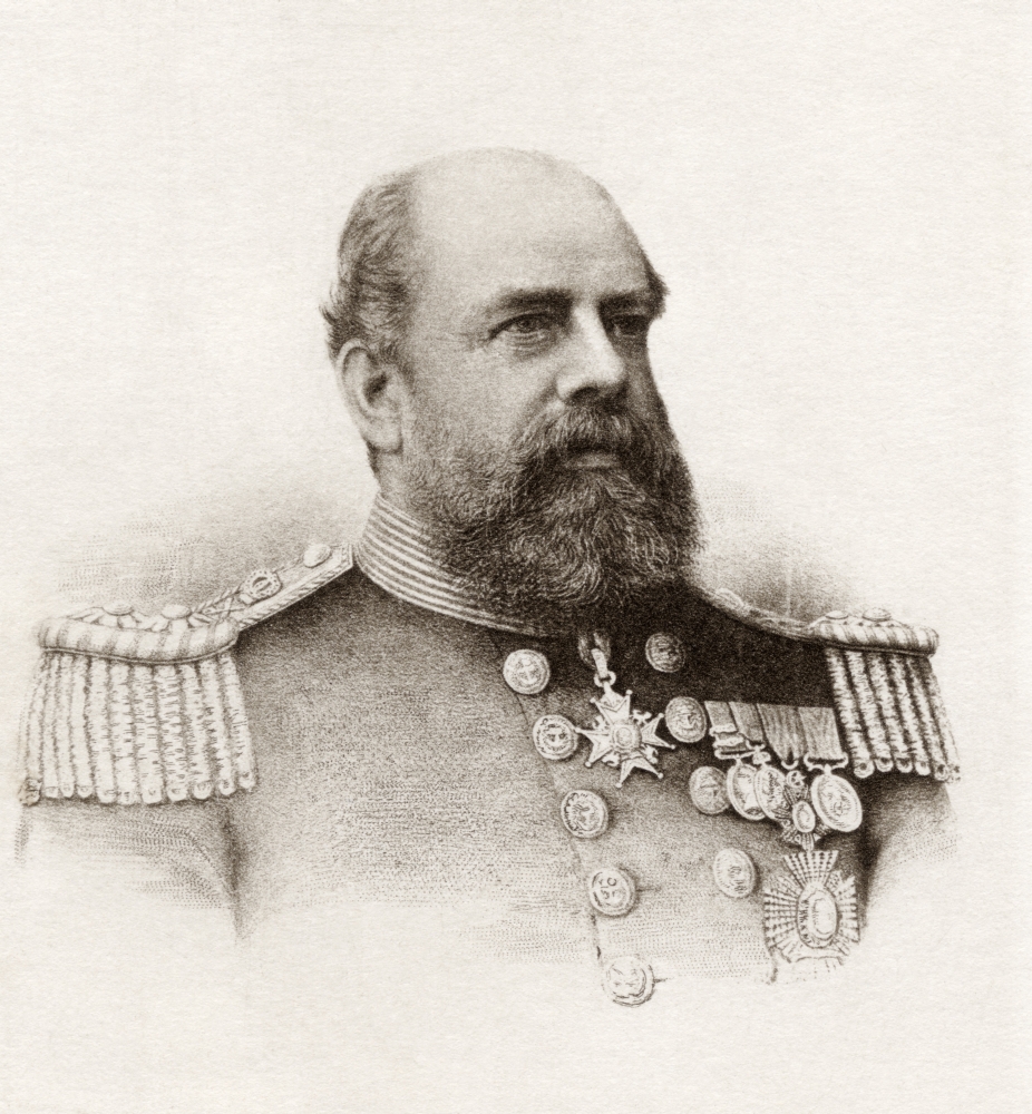 Vice-Admiral Sir George Tryon, 1832 to 1893 British Admiral From The Book Life of Vice Admiral Sir George Tryon Published 1898 Poster Print, 14 x 15