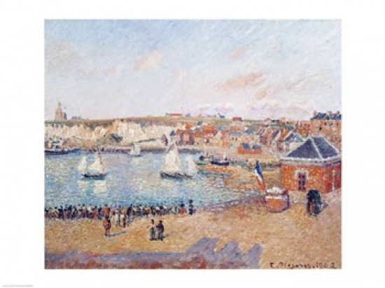 Picture of Posterazzi BALXIR366845 The Outer Harbour at Dieppe 1902 Poster Print by Camille Pissarro - 24 x 18 in.