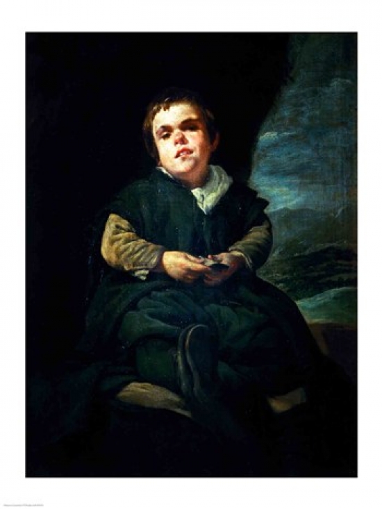 Picture of Posterazzi BALXIR36749 The Court Dwarf Poster Print by Diego Velazquez - 18 x 24 in.