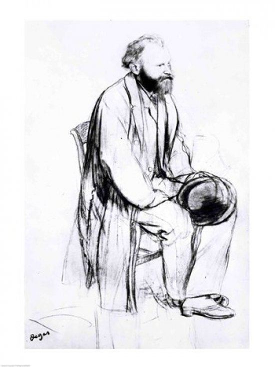 Picture of Posterazzi BALXIR36820 Study for A Portrait of Manet Poster Print by Edgar Degas - 18 x 24 in.