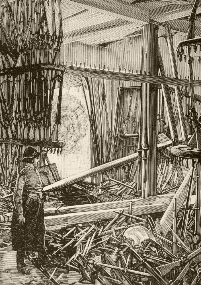 Damage In The Armoury of The Tower of London After Fenian Bomb Attack In January 1885 From A 19th Century Illustration Poster Print, 24 x 34 - Large