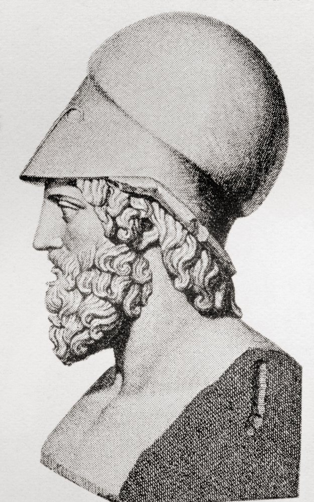 Themistocles C. 524 to 459 BC Athenian Politician & General From The Book Harmsworth History of The World Published 1908 Poster Print - 11 x 18